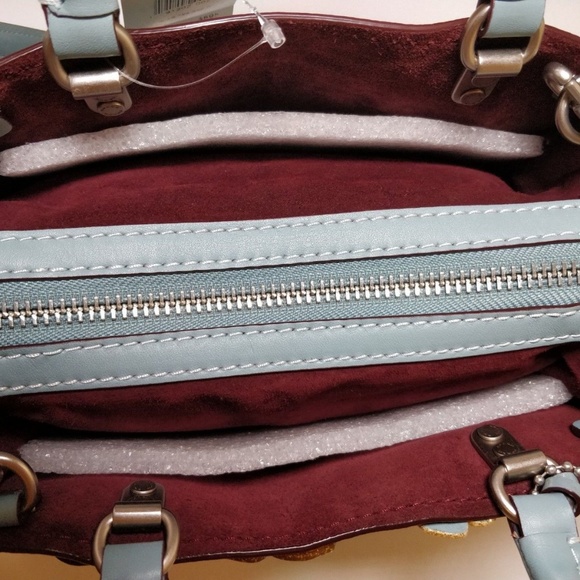 COACH 1941 Rogue 25  10512 Tea Roses Steel Blue - Picture 5 of 6